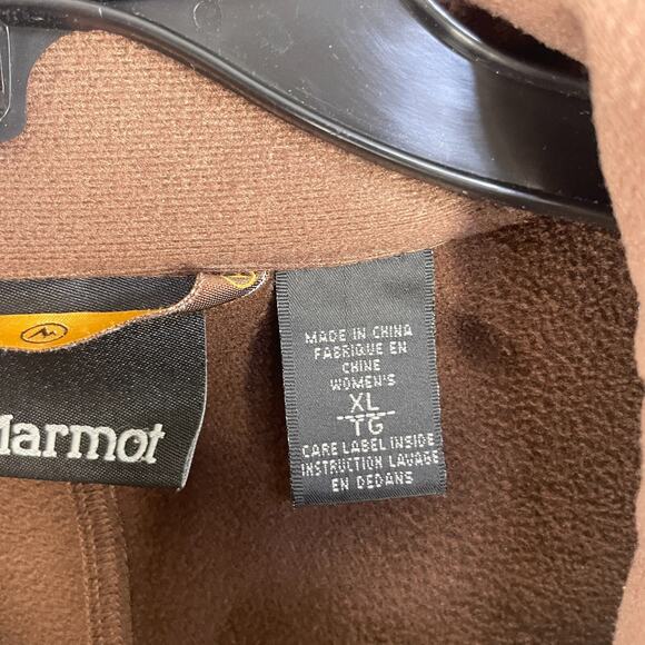 Marmot Womens Jacket Zip Bomber Sz XL Hooded Fleece Lined Active Athletic Outdoo - Picture 5 of 12